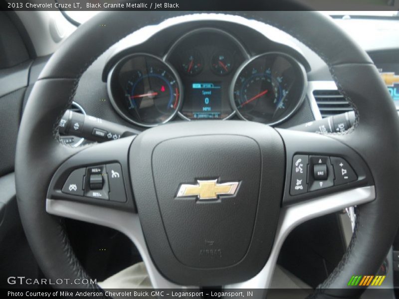 Black Granite Metallic / Jet Black 2013 Chevrolet Cruze LT