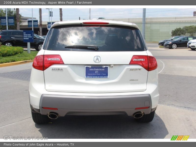 Aspen White Pearl / Parchment 2008 Acura MDX Technology