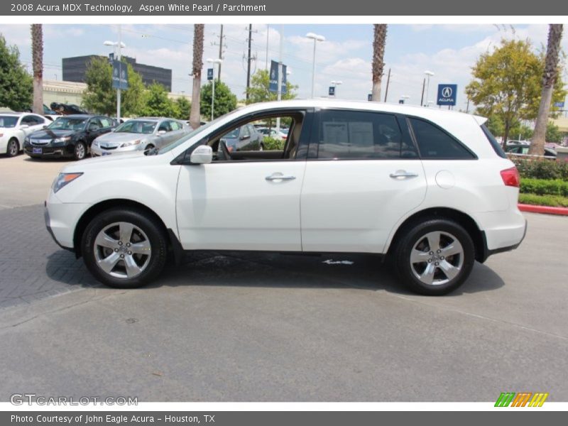 Aspen White Pearl / Parchment 2008 Acura MDX Technology