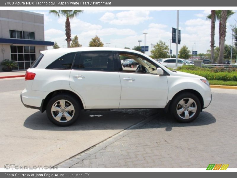 Aspen White Pearl / Parchment 2008 Acura MDX Technology