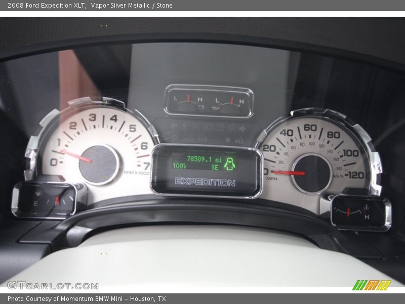 Vapor Silver Metallic / Stone 2008 Ford Expedition XLT