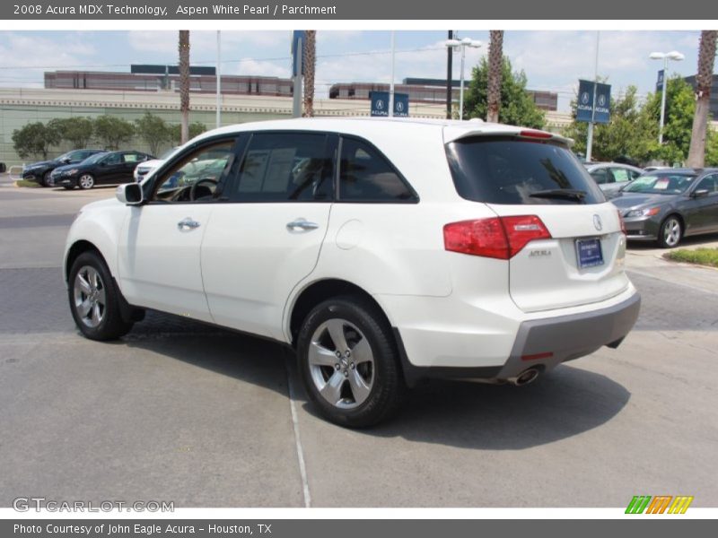 Aspen White Pearl / Parchment 2008 Acura MDX Technology