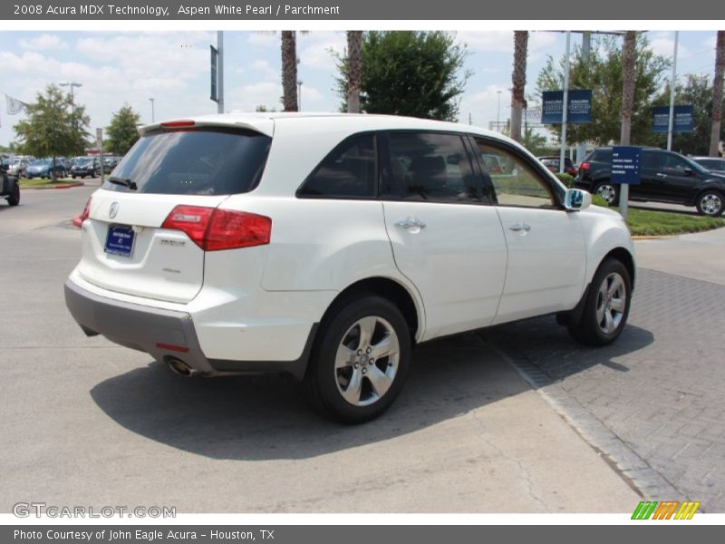 Aspen White Pearl / Parchment 2008 Acura MDX Technology