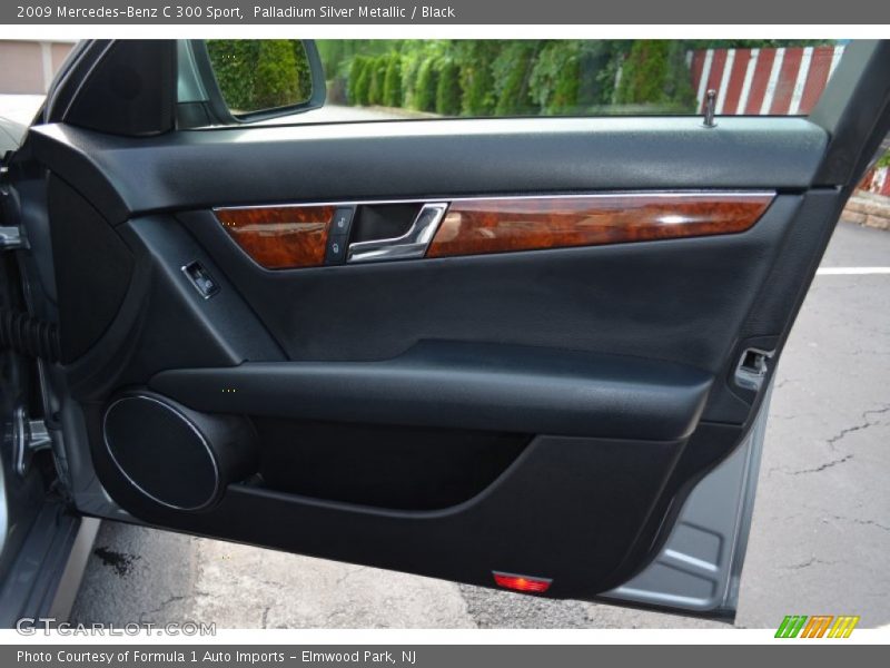 Palladium Silver Metallic / Black 2009 Mercedes-Benz C 300 Sport