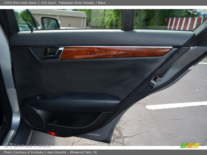 Palladium Silver Metallic / Black 2009 Mercedes-Benz C 300 Sport