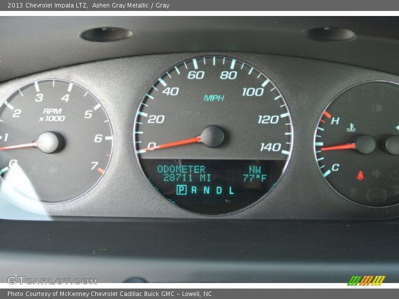 Ashen Gray Metallic / Gray 2013 Chevrolet Impala LTZ
