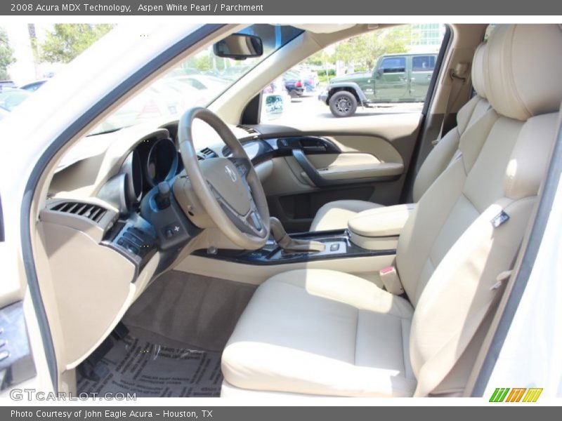 Aspen White Pearl / Parchment 2008 Acura MDX Technology