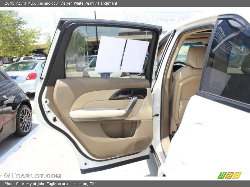 Aspen White Pearl / Parchment 2008 Acura MDX Technology
