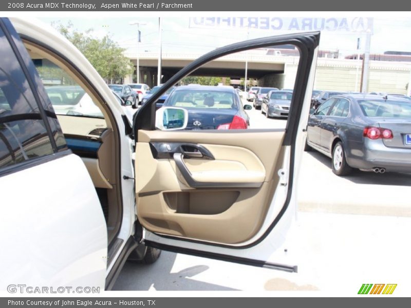 Aspen White Pearl / Parchment 2008 Acura MDX Technology