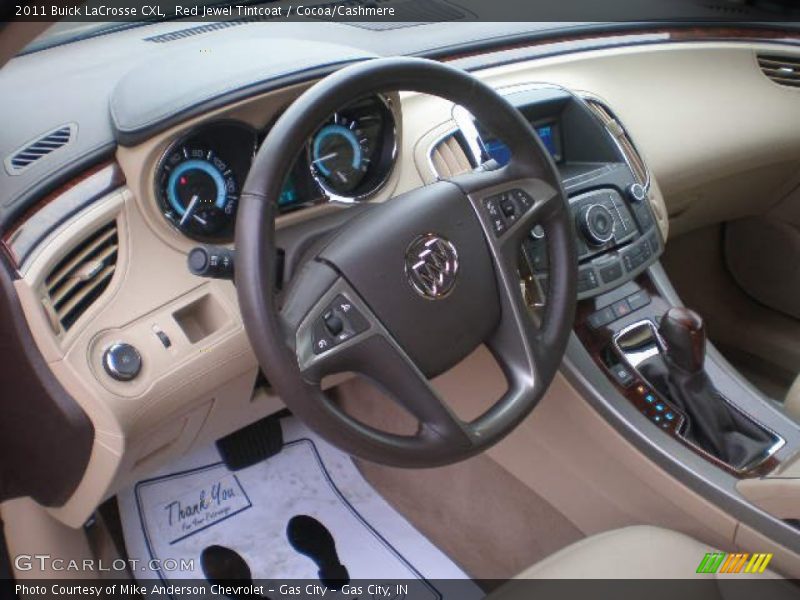 Red Jewel Tintcoat / Cocoa/Cashmere 2011 Buick LaCrosse CXL