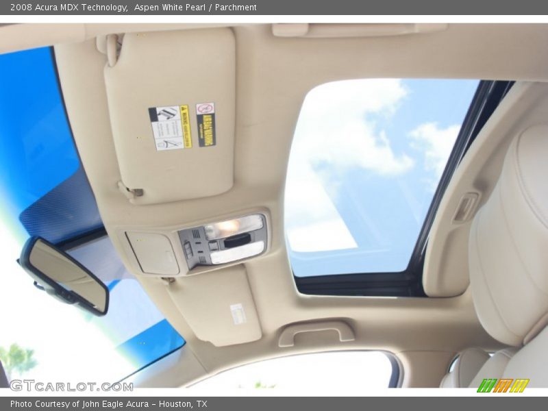 Aspen White Pearl / Parchment 2008 Acura MDX Technology