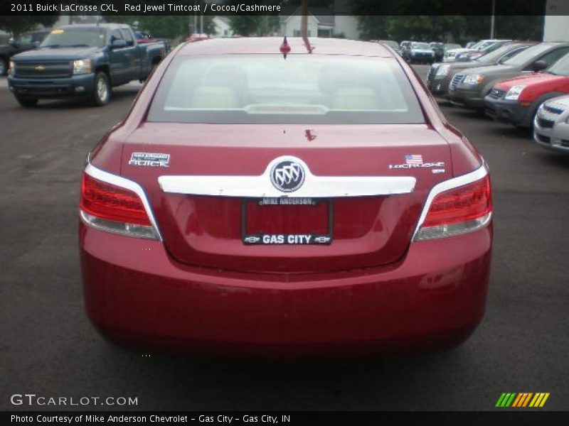 Red Jewel Tintcoat / Cocoa/Cashmere 2011 Buick LaCrosse CXL