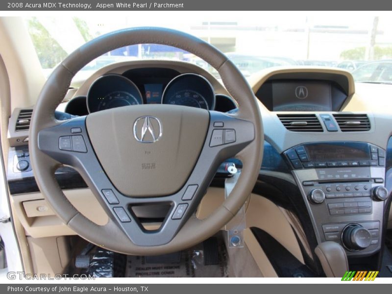 Aspen White Pearl / Parchment 2008 Acura MDX Technology