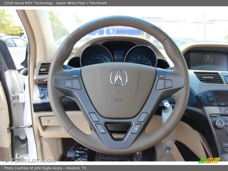 Aspen White Pearl / Parchment 2008 Acura MDX Technology