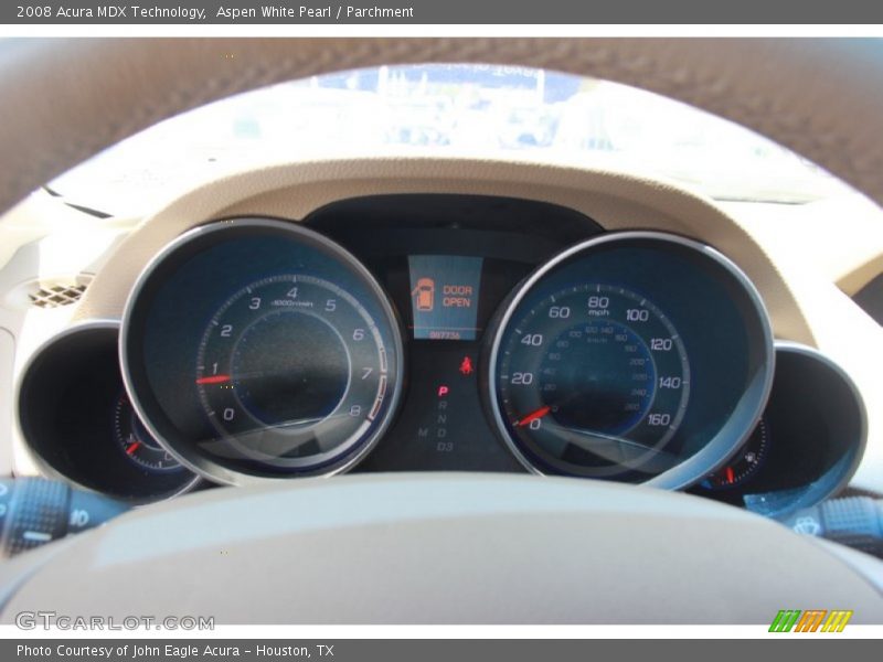 Aspen White Pearl / Parchment 2008 Acura MDX Technology