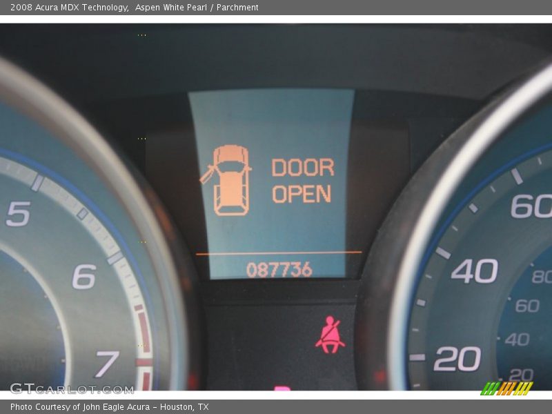 Aspen White Pearl / Parchment 2008 Acura MDX Technology