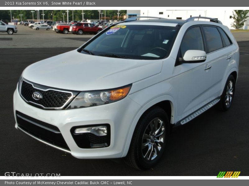 Snow White Pearl / Black 2013 Kia Sorento SX V6