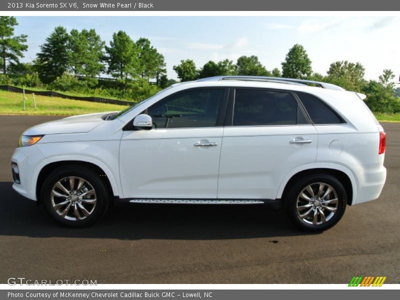 Snow White Pearl / Black 2013 Kia Sorento SX V6
