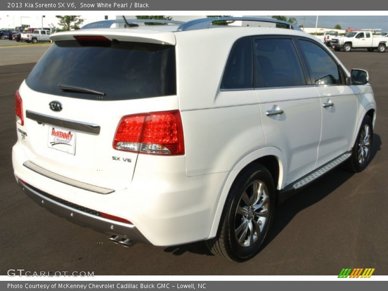 Snow White Pearl / Black 2013 Kia Sorento SX V6