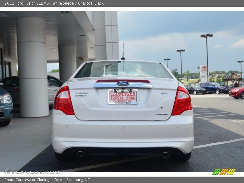 White Suede / Charcoal Black 2011 Ford Fusion SEL V6