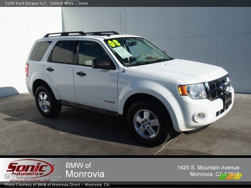 Oxford White / Stone 2008 Ford Escape XLT