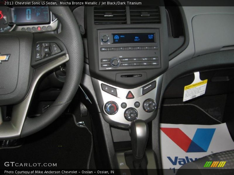 Mocha Bronze Metallic / Jet Black/Dark Titanium 2013 Chevrolet Sonic LS Sedan