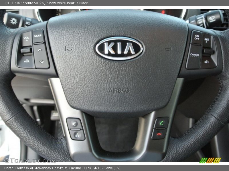 Snow White Pearl / Black 2013 Kia Sorento SX V6
