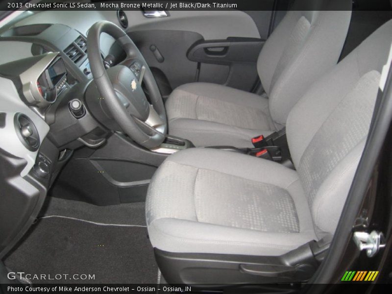 Mocha Bronze Metallic / Jet Black/Dark Titanium 2013 Chevrolet Sonic LS Sedan