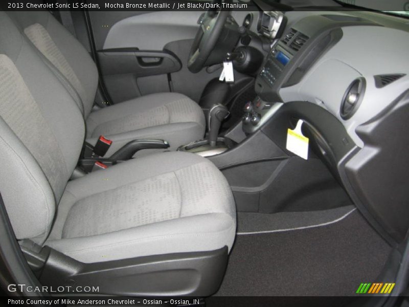 Mocha Bronze Metallic / Jet Black/Dark Titanium 2013 Chevrolet Sonic LS Sedan