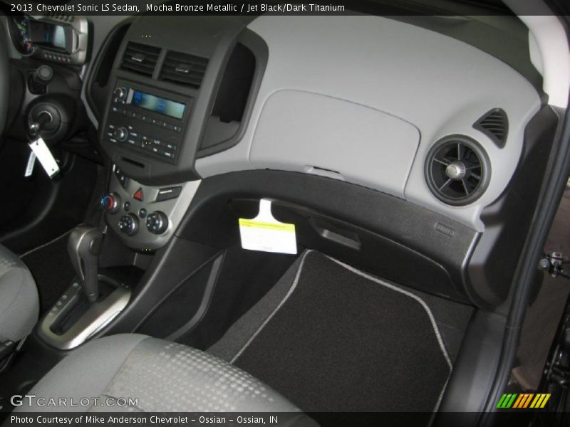 Mocha Bronze Metallic / Jet Black/Dark Titanium 2013 Chevrolet Sonic LS Sedan