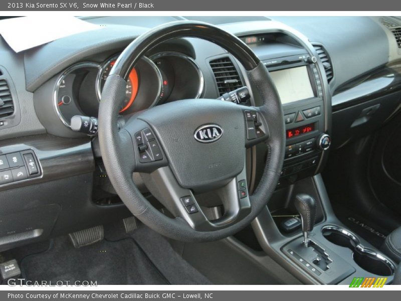 Snow White Pearl / Black 2013 Kia Sorento SX V6