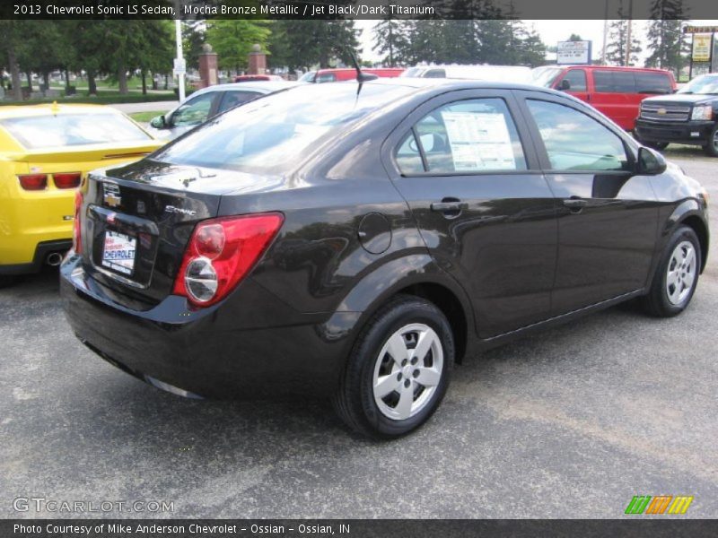 Mocha Bronze Metallic / Jet Black/Dark Titanium 2013 Chevrolet Sonic LS Sedan