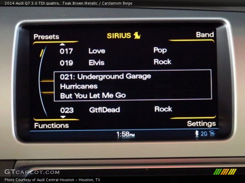 Controls of 2014 Q7 3.0 TDI quattro