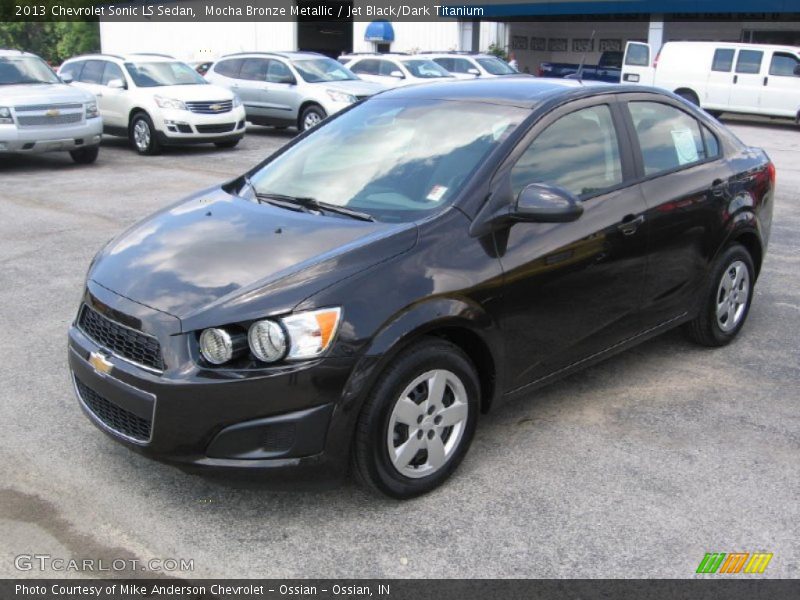 Mocha Bronze Metallic / Jet Black/Dark Titanium 2013 Chevrolet Sonic LS Sedan