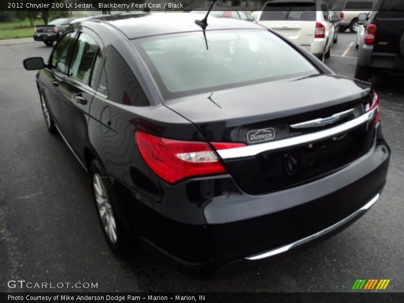 Blackberry Pearl Coat / Black 2012 Chrysler 200 LX Sedan