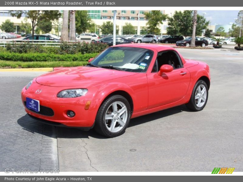 True Red / Black 2008 Mazda MX-5 Miata Hardtop Roadster