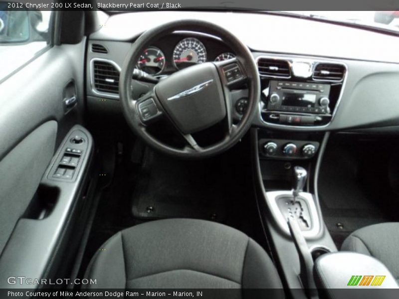 Blackberry Pearl Coat / Black 2012 Chrysler 200 LX Sedan