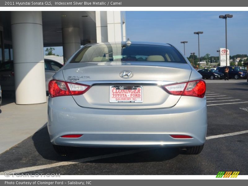 Iridescent Silver Blue Metallic / Camel 2011 Hyundai Sonata GLS