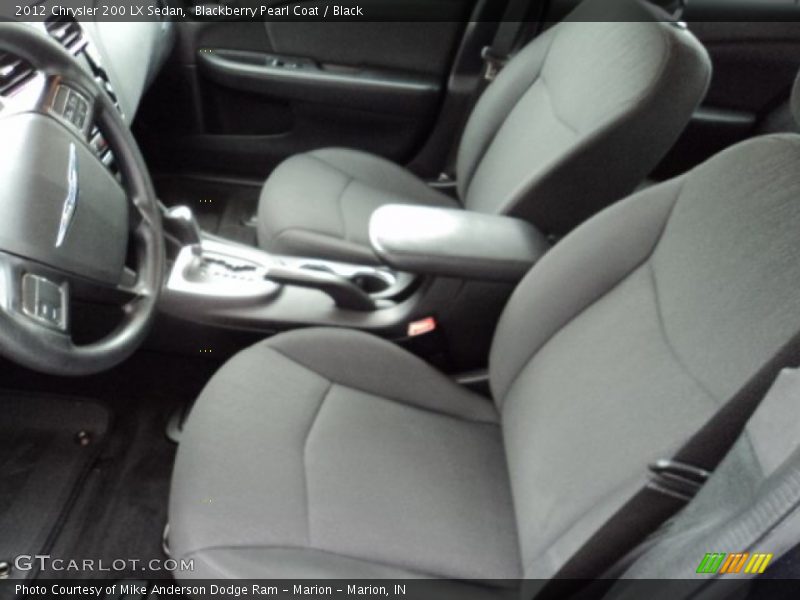 Blackberry Pearl Coat / Black 2012 Chrysler 200 LX Sedan