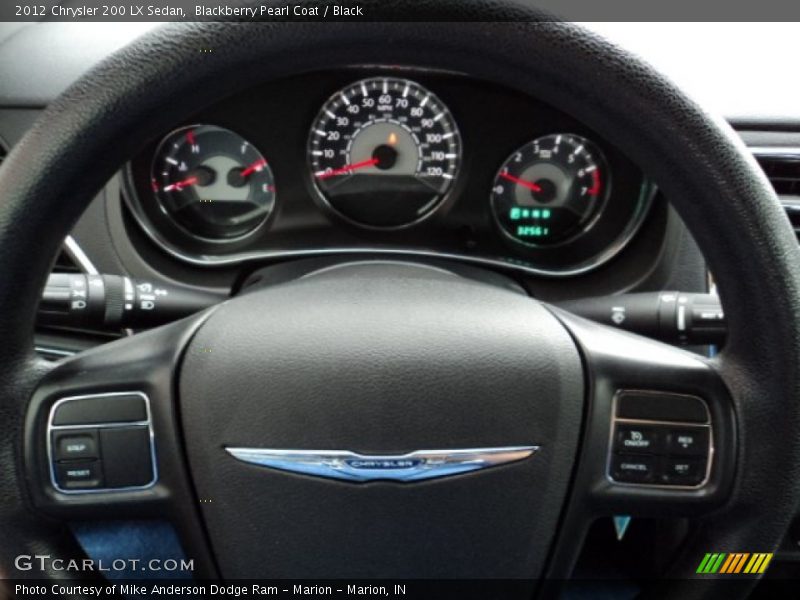 Blackberry Pearl Coat / Black 2012 Chrysler 200 LX Sedan