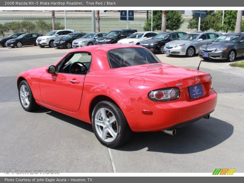 True Red / Black 2008 Mazda MX-5 Miata Hardtop Roadster