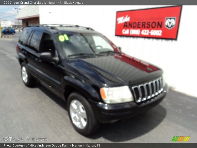 Black / Agate 2001 Jeep Grand Cherokee Limited 4x4