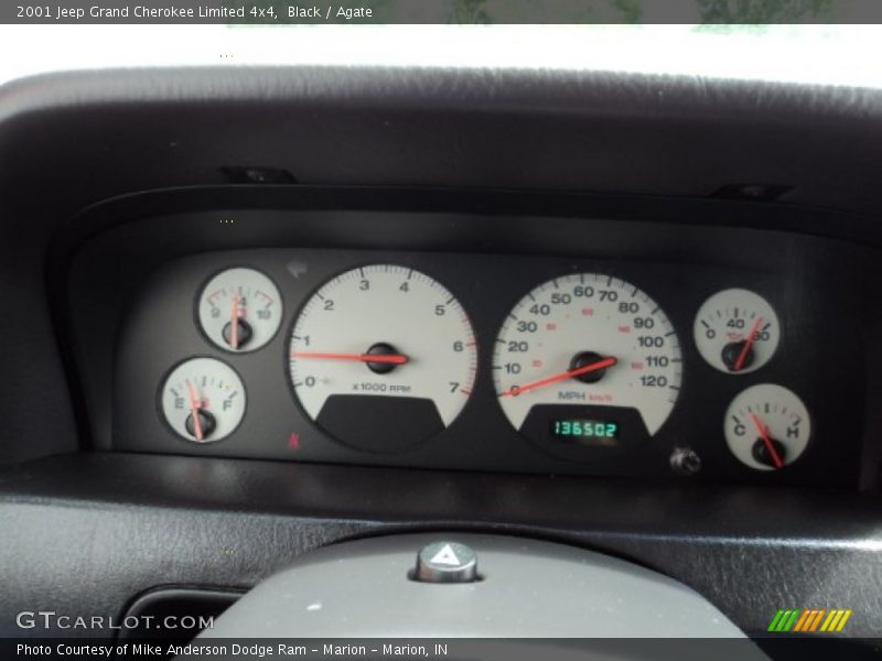 Black / Agate 2001 Jeep Grand Cherokee Limited 4x4
