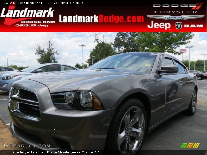 Tungsten Metallic / Black 2012 Dodge Charger SXT