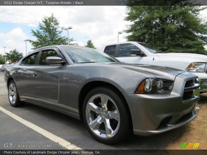 Tungsten Metallic / Black 2012 Dodge Charger SXT
