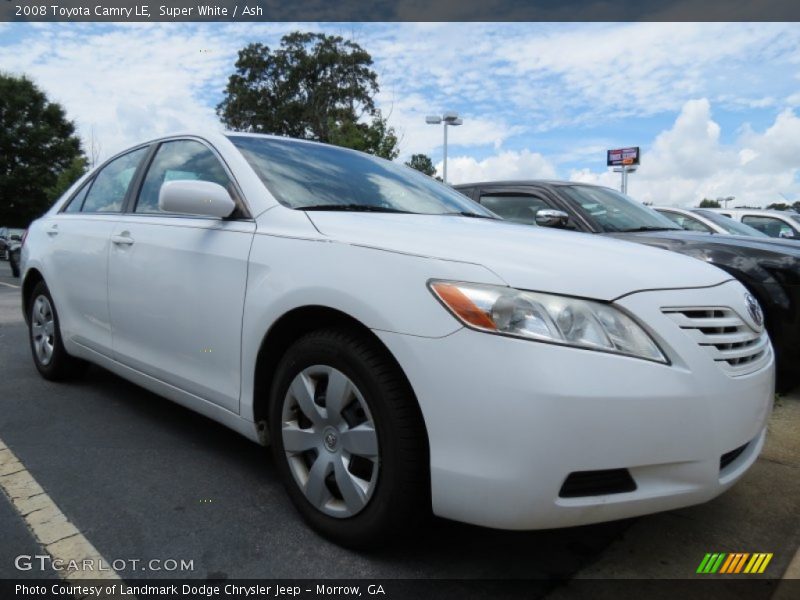 Super White / Ash 2008 Toyota Camry LE