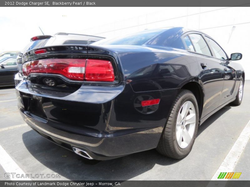 Blackberry Pearl / Black 2012 Dodge Charger SE