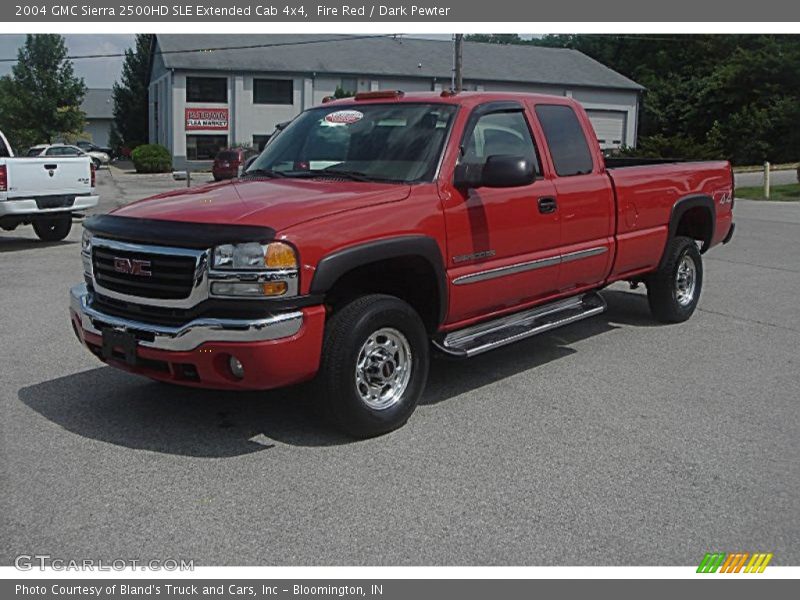 Fire Red / Dark Pewter 2004 GMC Sierra 2500HD SLE Extended Cab 4x4