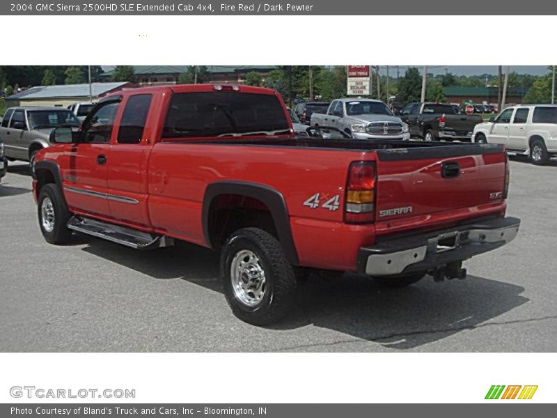 Fire Red / Dark Pewter 2004 GMC Sierra 2500HD SLE Extended Cab 4x4