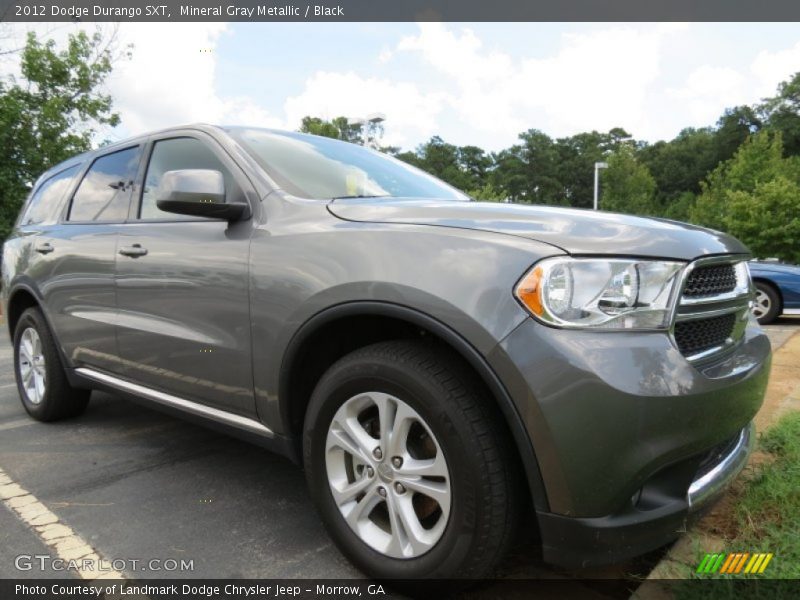Mineral Gray Metallic / Black 2012 Dodge Durango SXT